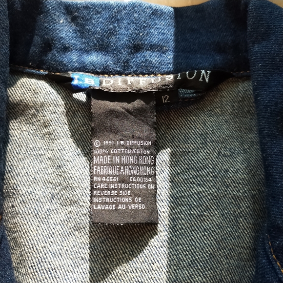 Store Close Mid Of Nov!!💎Gorgeous Vintage Unisex Shiny Bead DenimJacket💎 - Picture 10 of 13